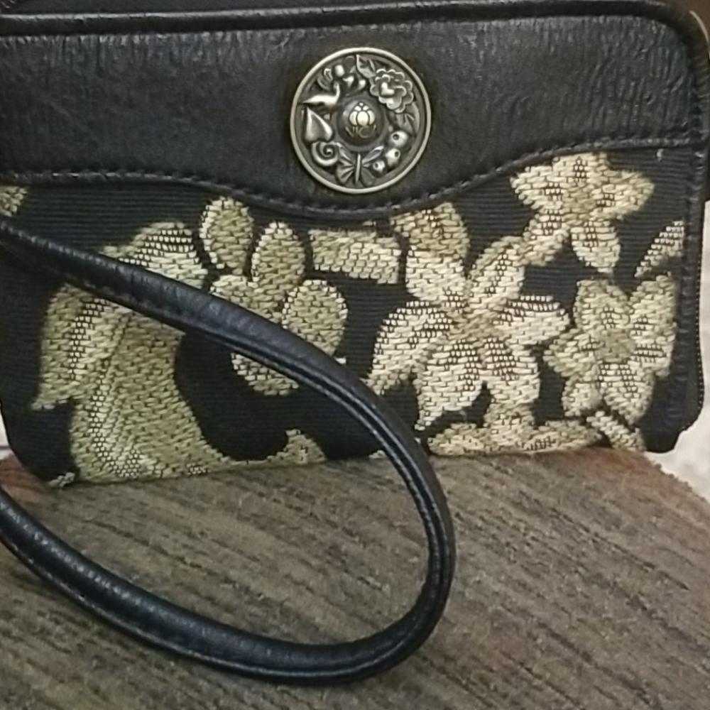 Nica of London embroidered wristlet